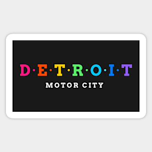 Detroit, USA. Motor City. Sticker